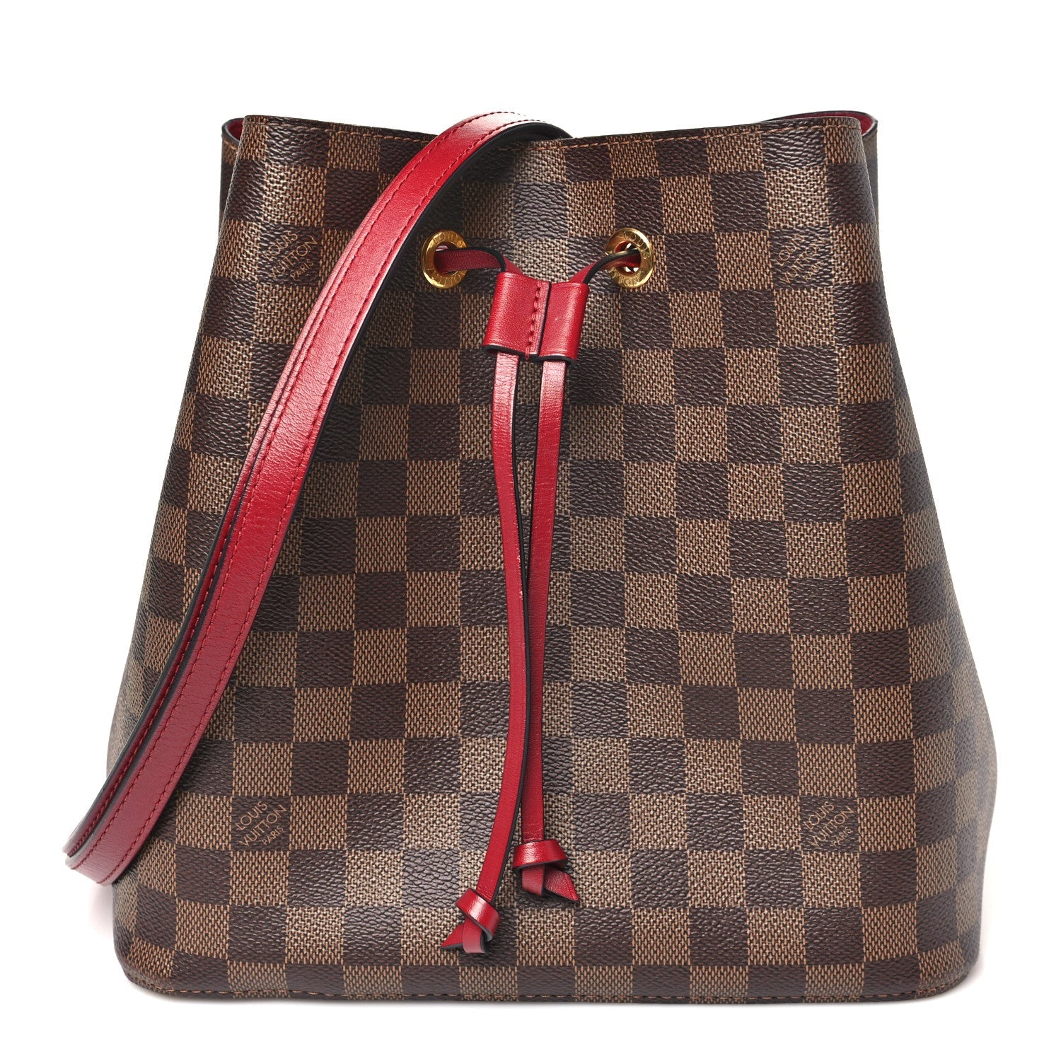 Louis Vuitton Damier Ebene Neonoe MM  Cherry Berry