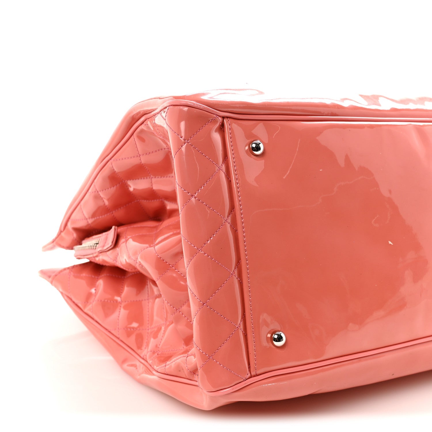 Chanel Vinyl Lipstick Ligne Tote Pink