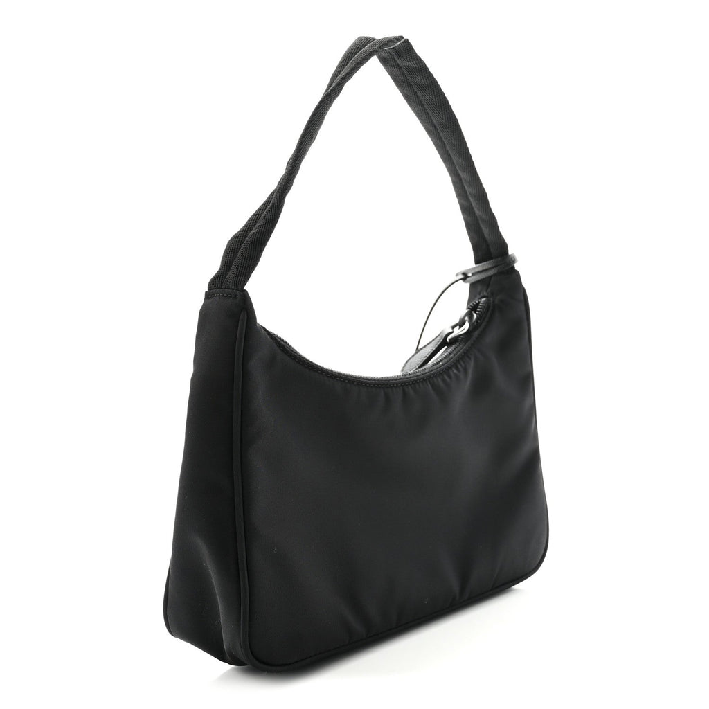 Prada Tessuto Nylon Mini Re-Edition 2000 Bag Black