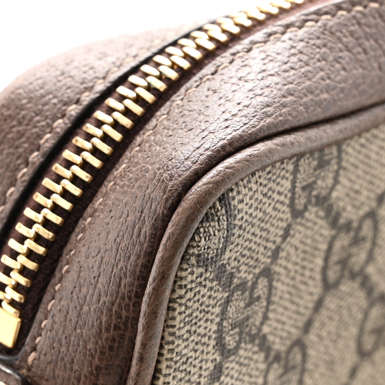 Gucci GG Supreme Monogram Web Mini Ophidia Shoulder Bag Brown