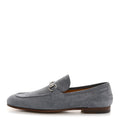 Gucci Suede Horsebit Mens Jordaan Loafers 8.5 Foggy Grey