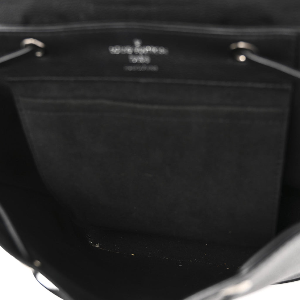 Louis Vuitton Calfskin Lockme Backpack Black
