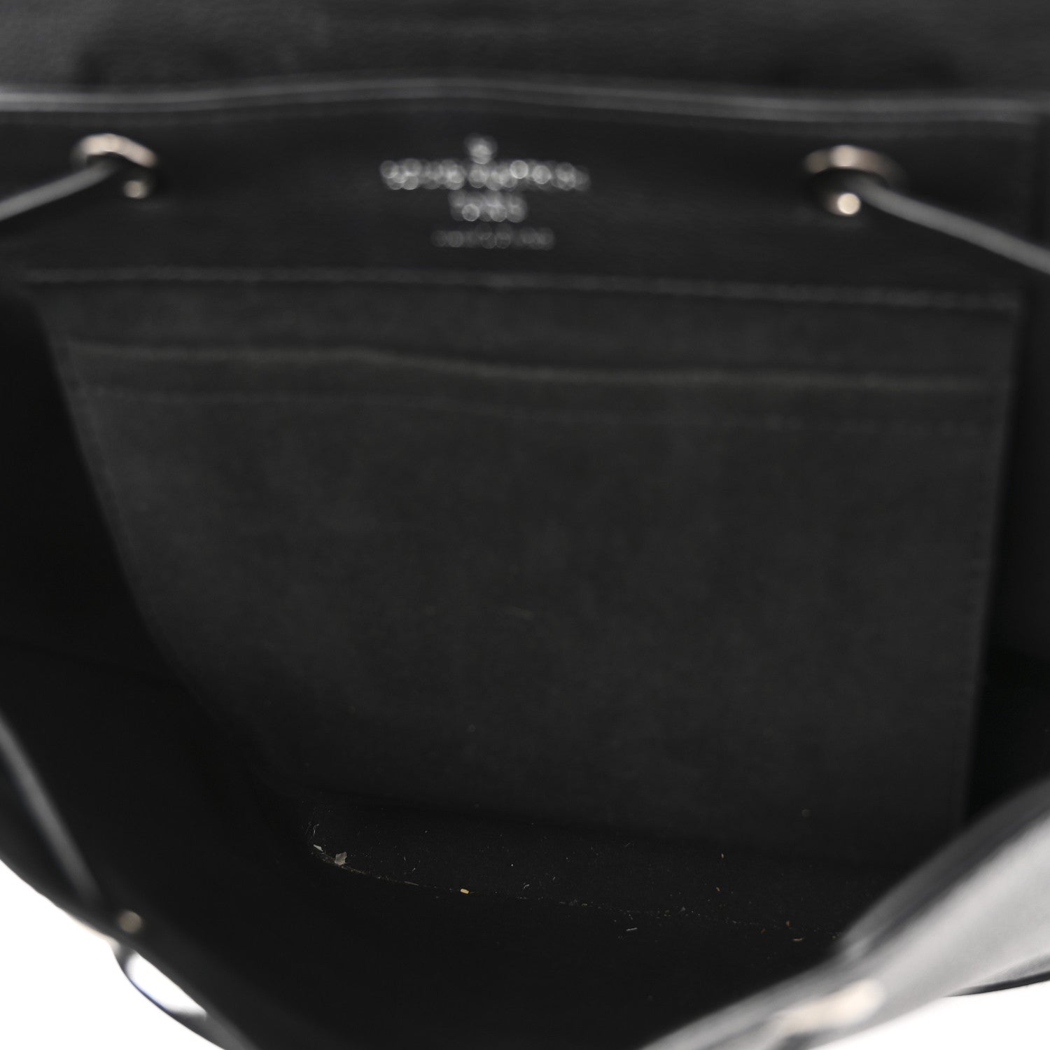 Louis Vuitton Calfskin Lockme Backpack Black