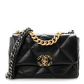 Chanel Lambskin Quilted Medium Chanel 19 Flap Black