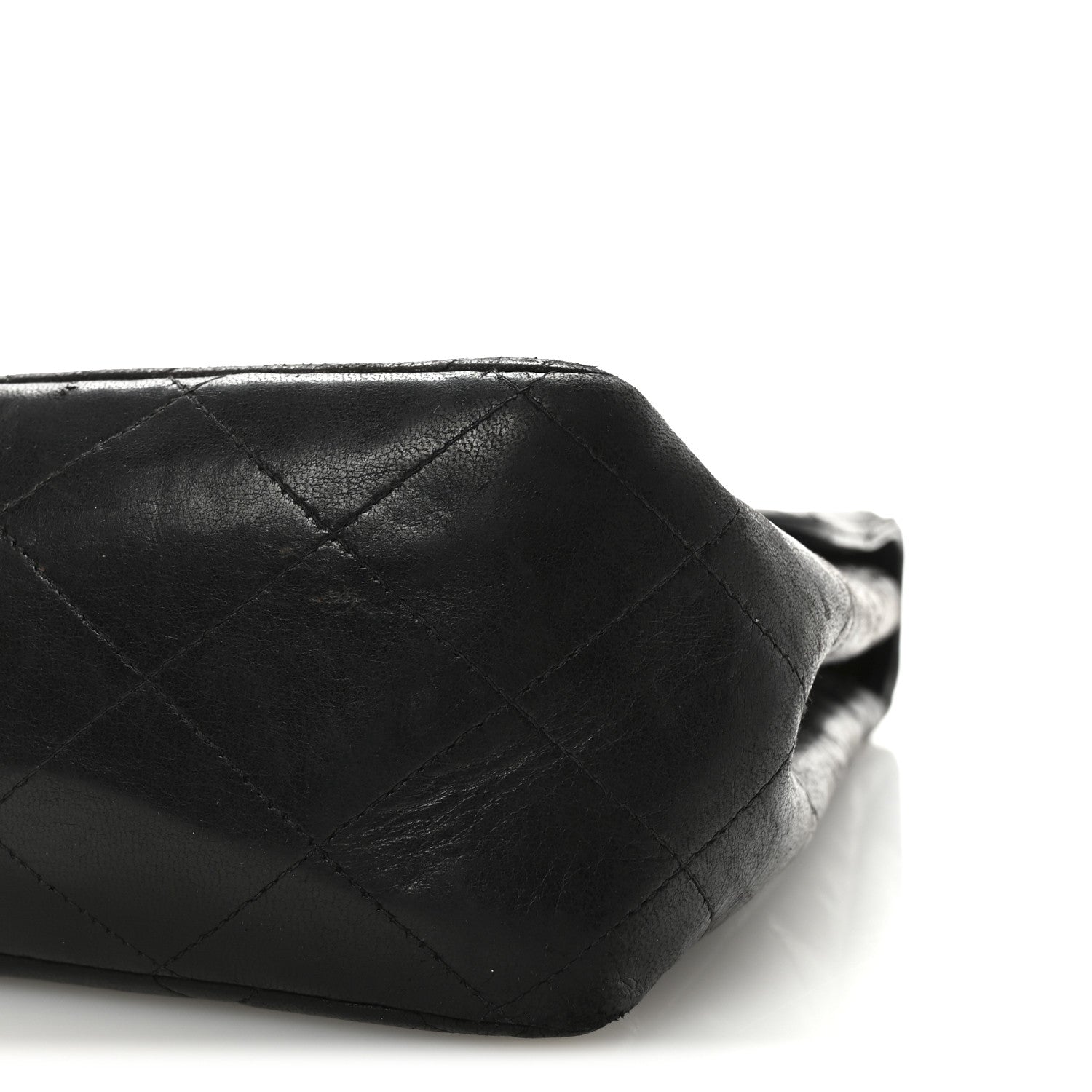 Chanel Lambskin Quilted XL Jumbo Single Flap Black