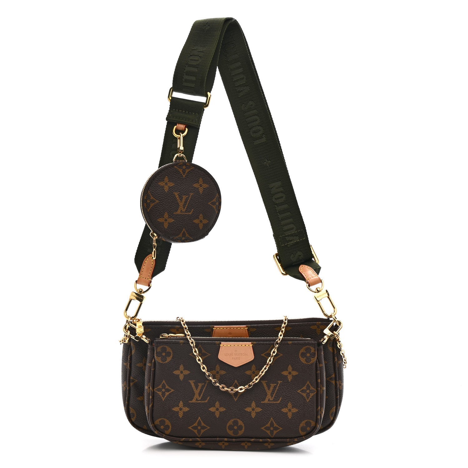 Louis Vuitton Monogram Multi Pochette Accessories Kaki