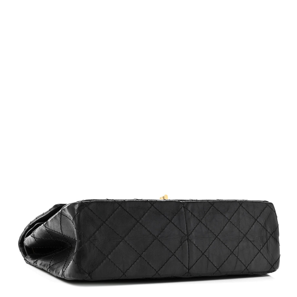Chanel Aged Calfskin Quilted 2.55 Reissue 226 Flap Black