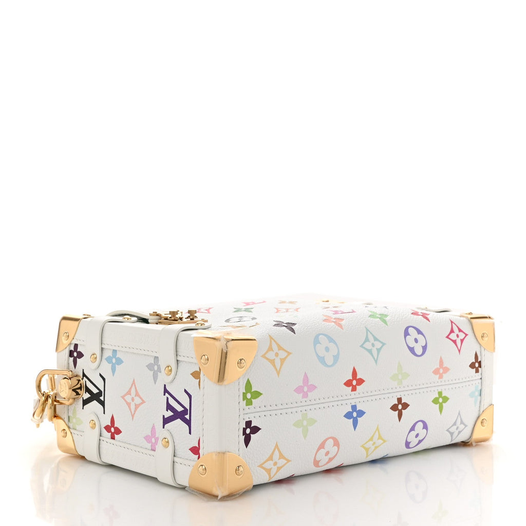 Louis Vuitton LV x TM Cowhide Monogram Multicolor Side Trunk MM White