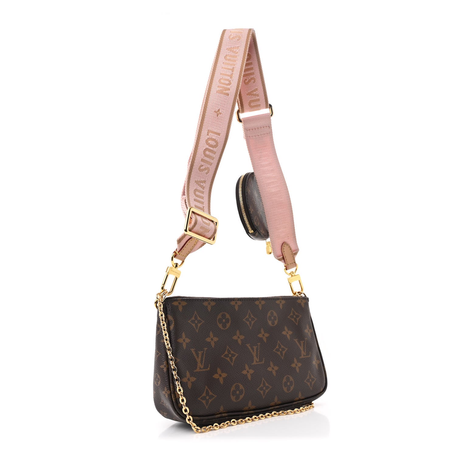 Louis Vuitton Monogram Multi Pochette Accessories Rose Clair