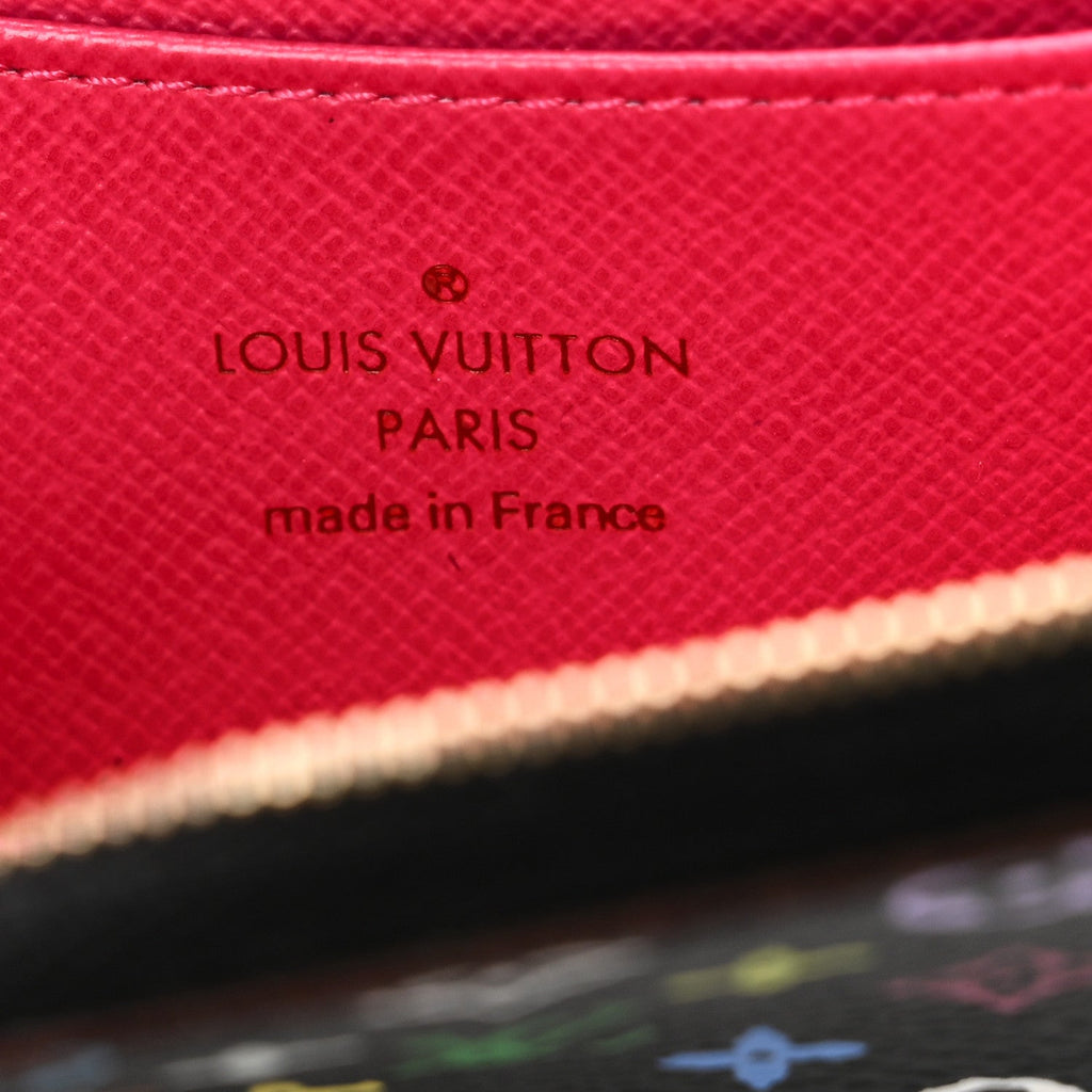 Louis Vuitton Monogram Multicolor Zippy Coin Purse Black Grenade