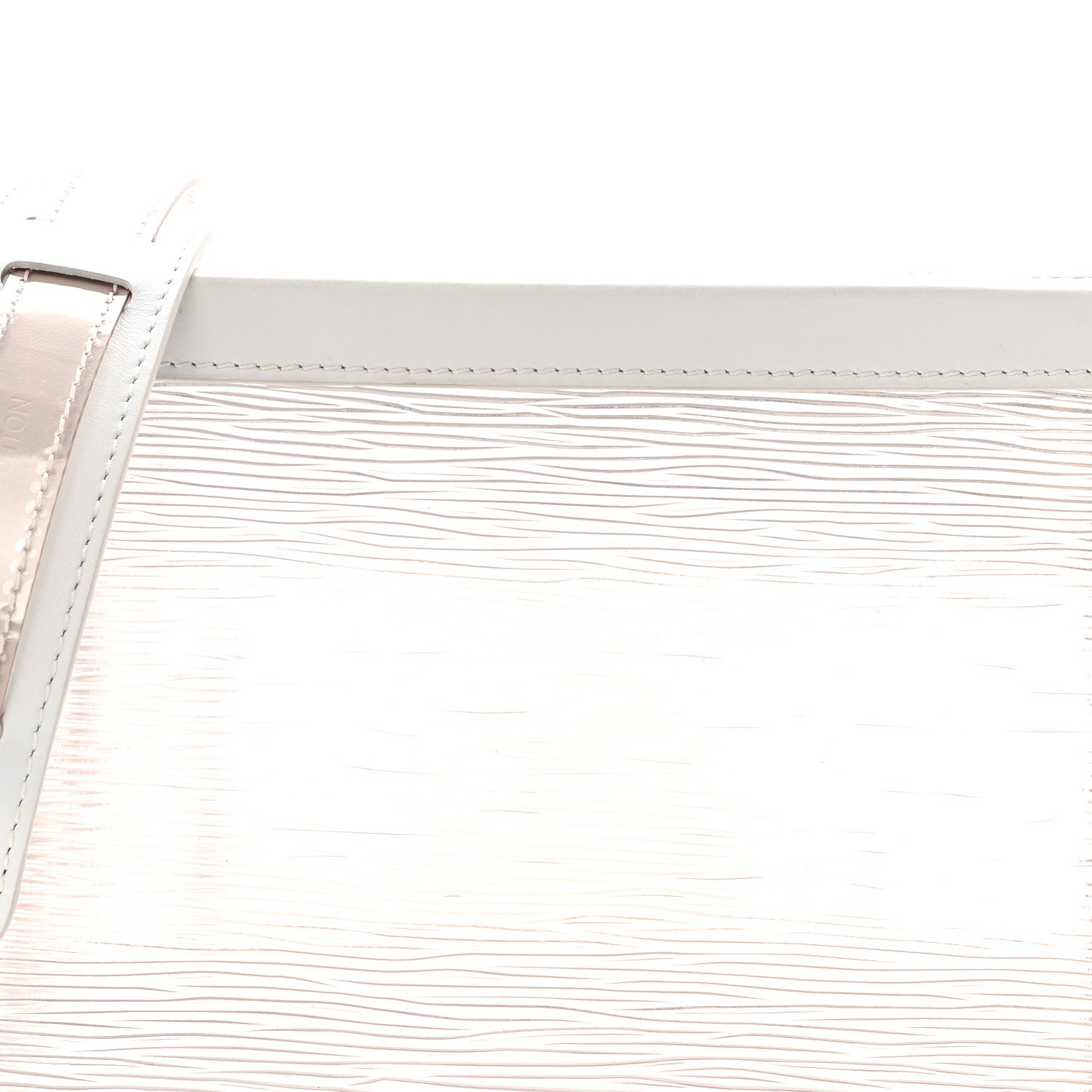 Louis Vuitton Calfskin PVC Epi Plage Soft Trunk Optic White