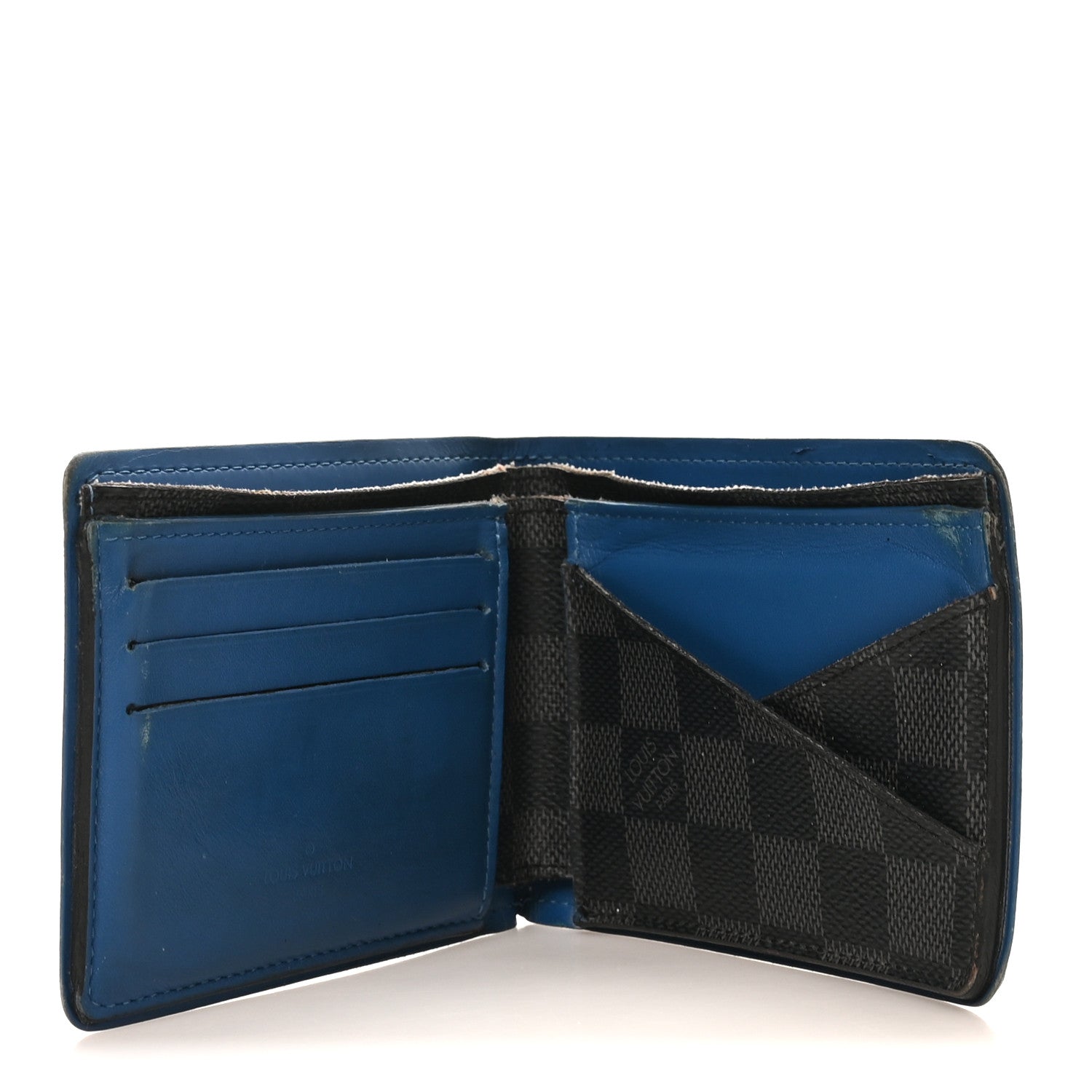 Louis Vuitton Damier Cobalt Multiple Wallet Neon