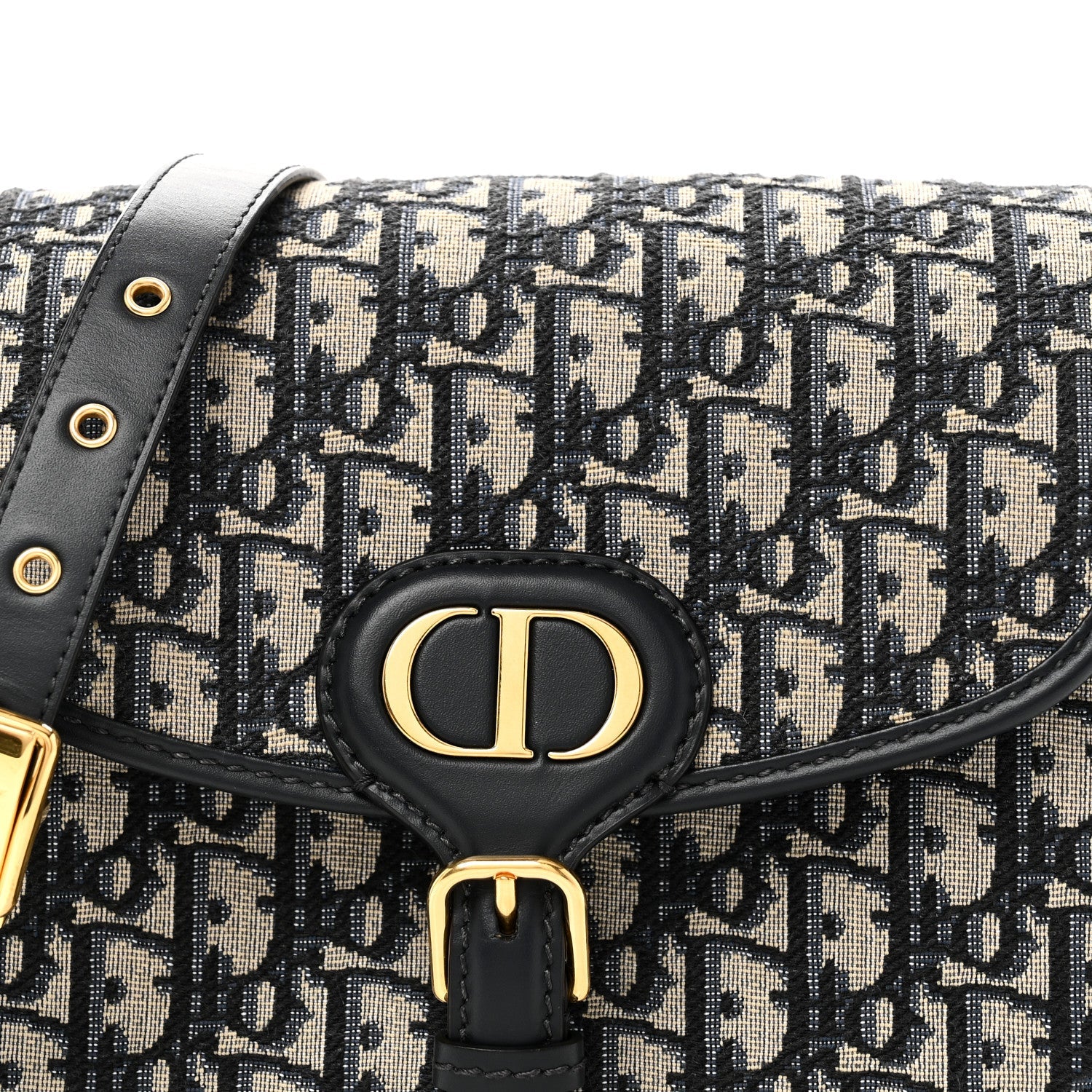 Christian Dior Oblique Medium Bobby Flap Blue