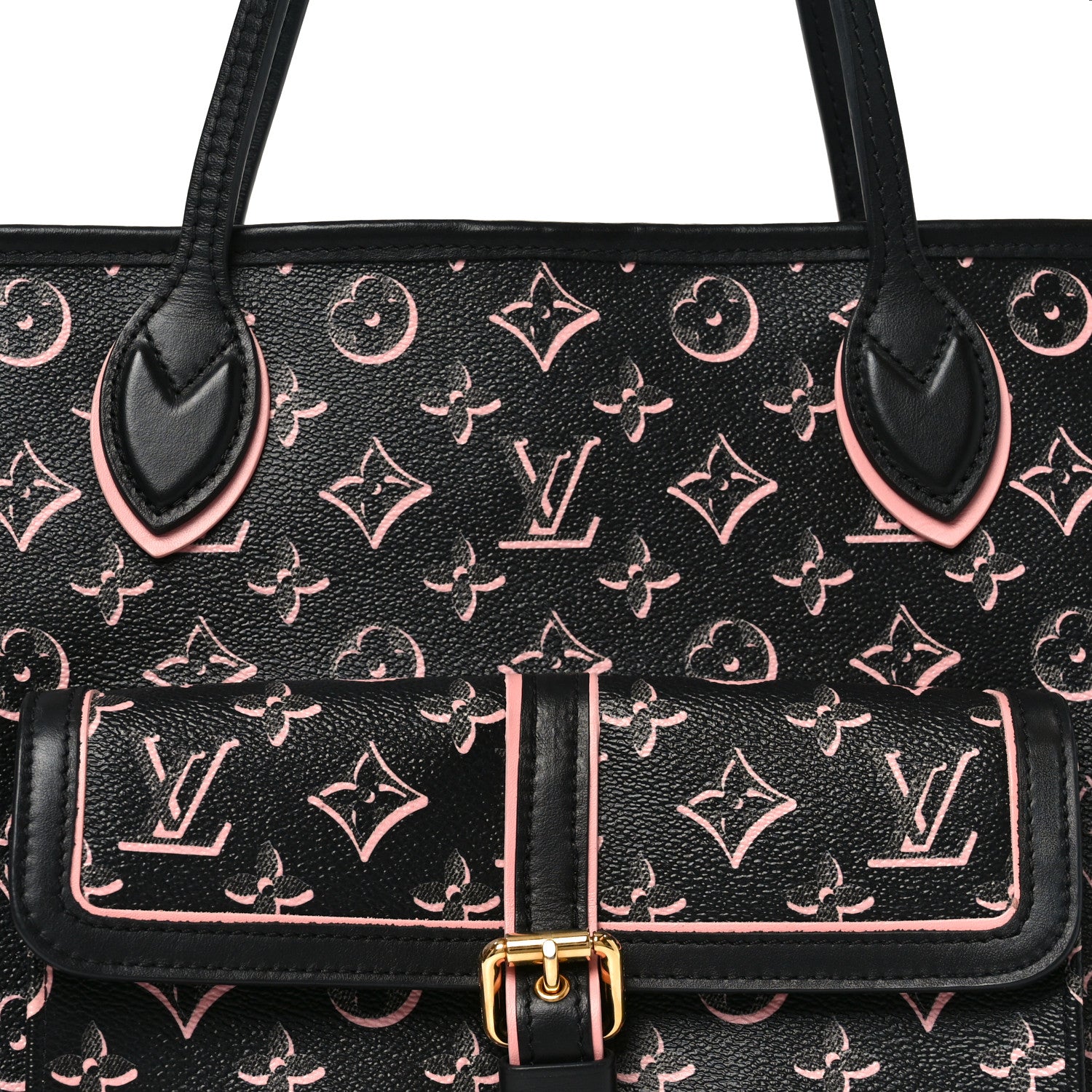 Louis Vuitton Monogram Fall For You Neverfull MM Black