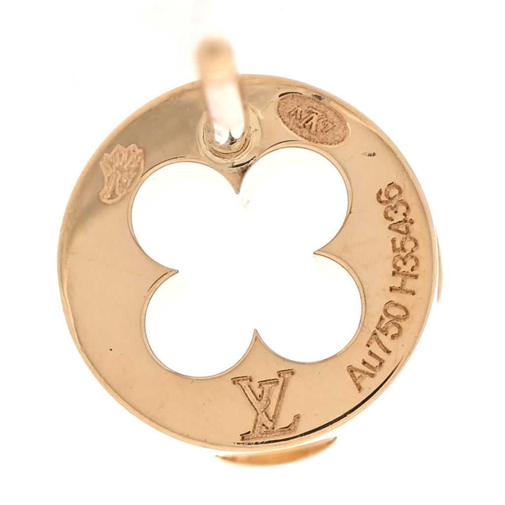 Louis Vuitton 18K Yellow Gold Empreinte Ear Studs Earrings