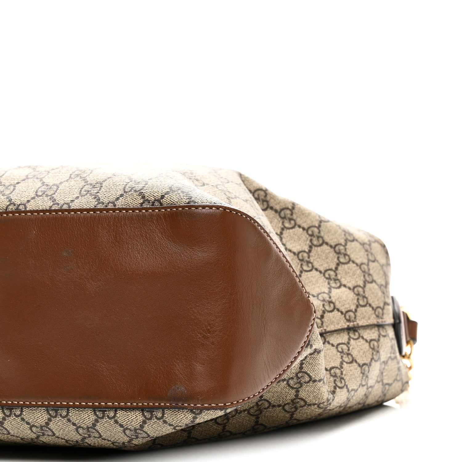 Gucci GG Supreme Monogram Large Linea A Hobo Light Brown