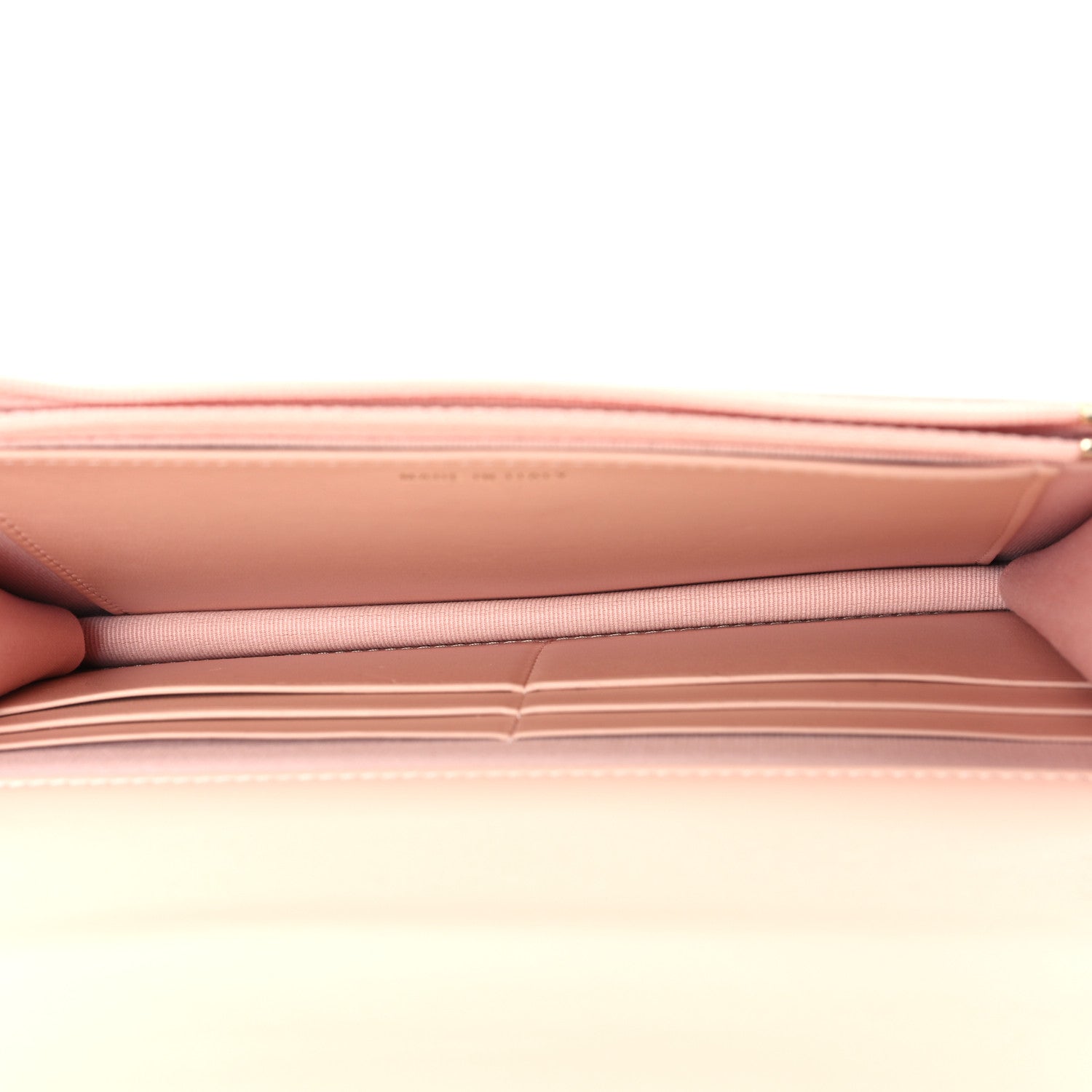 Chanel Calfskin Quilted Perfect FIt Wallet On Chain WOC Light Pink