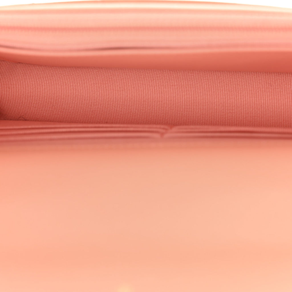 Chanel Lambskin Quilted Chanel 19 Wallet On Chain WOC Light Orange