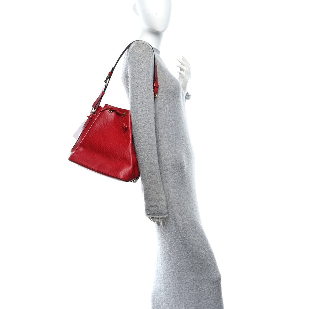 Louis Vuitton Epi Petit Noe Castillan Red