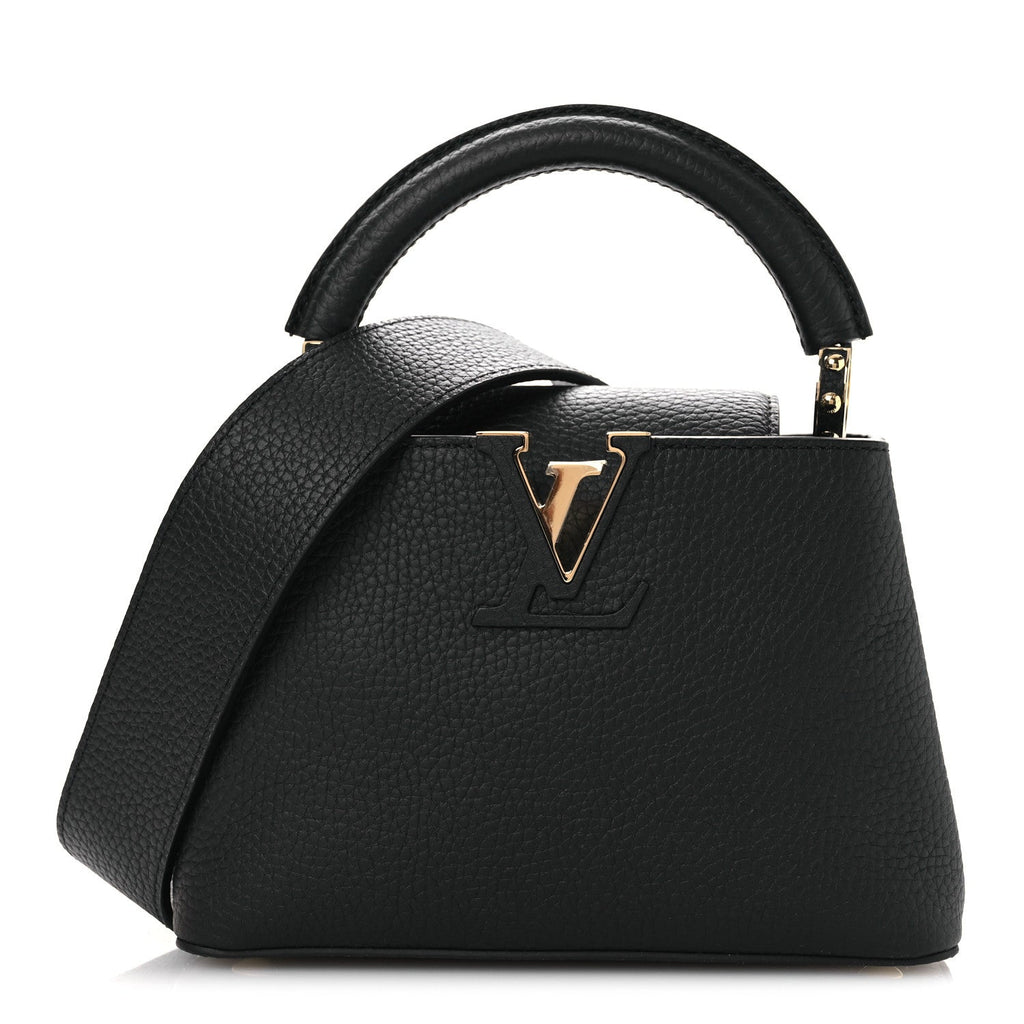 Louis Vuitton Taurillon Mini Capucines Black