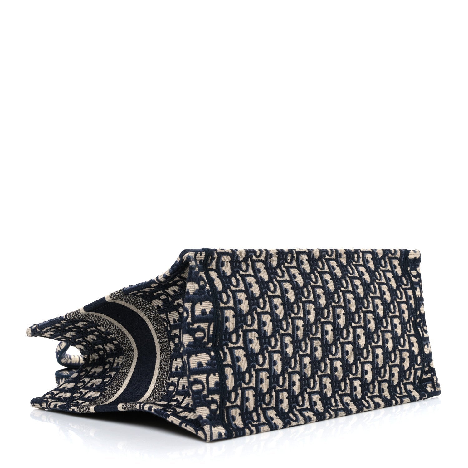 Christian Dior Oblique Medium Book Tote Blue Multicolor