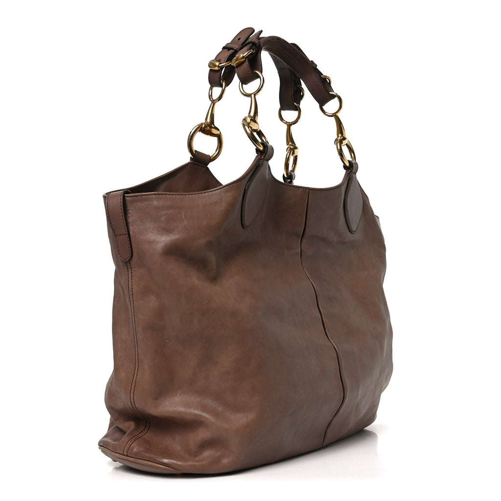 Gucci Calfskin Soft Icon Tote Pink Tan