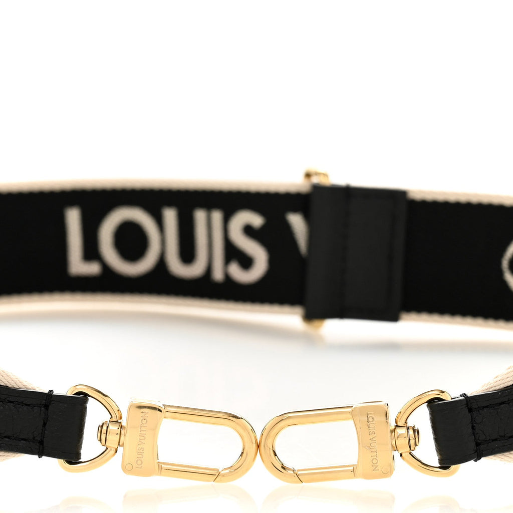 Louis Vuitton Jacquard Diane Shoulder Strap Black Ivory