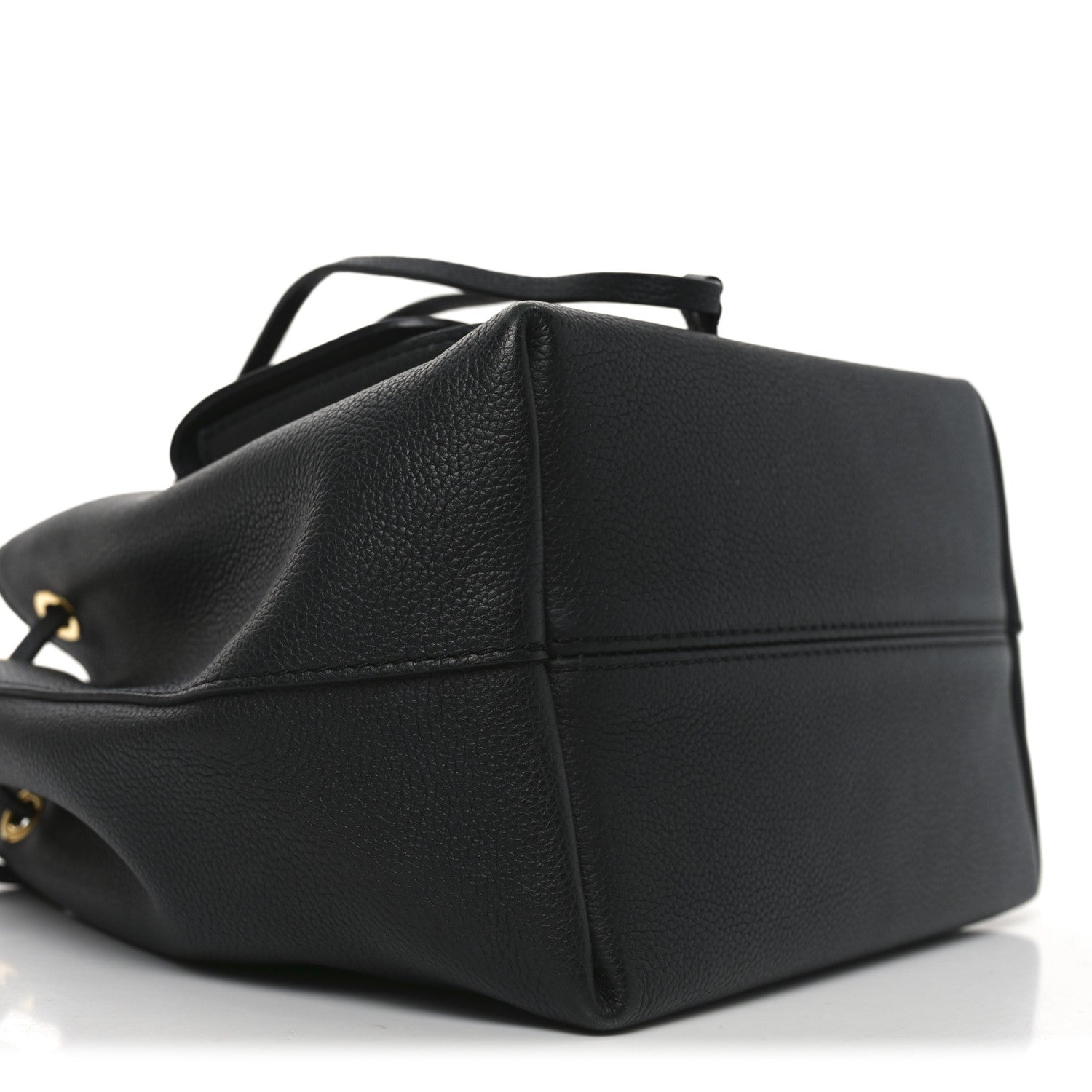 Louis Vuitton Calfskin Lockme Bucket MM Black
