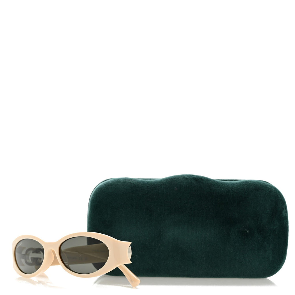Gucci Acetate Oval Sunglasses GG1660S Ivory
