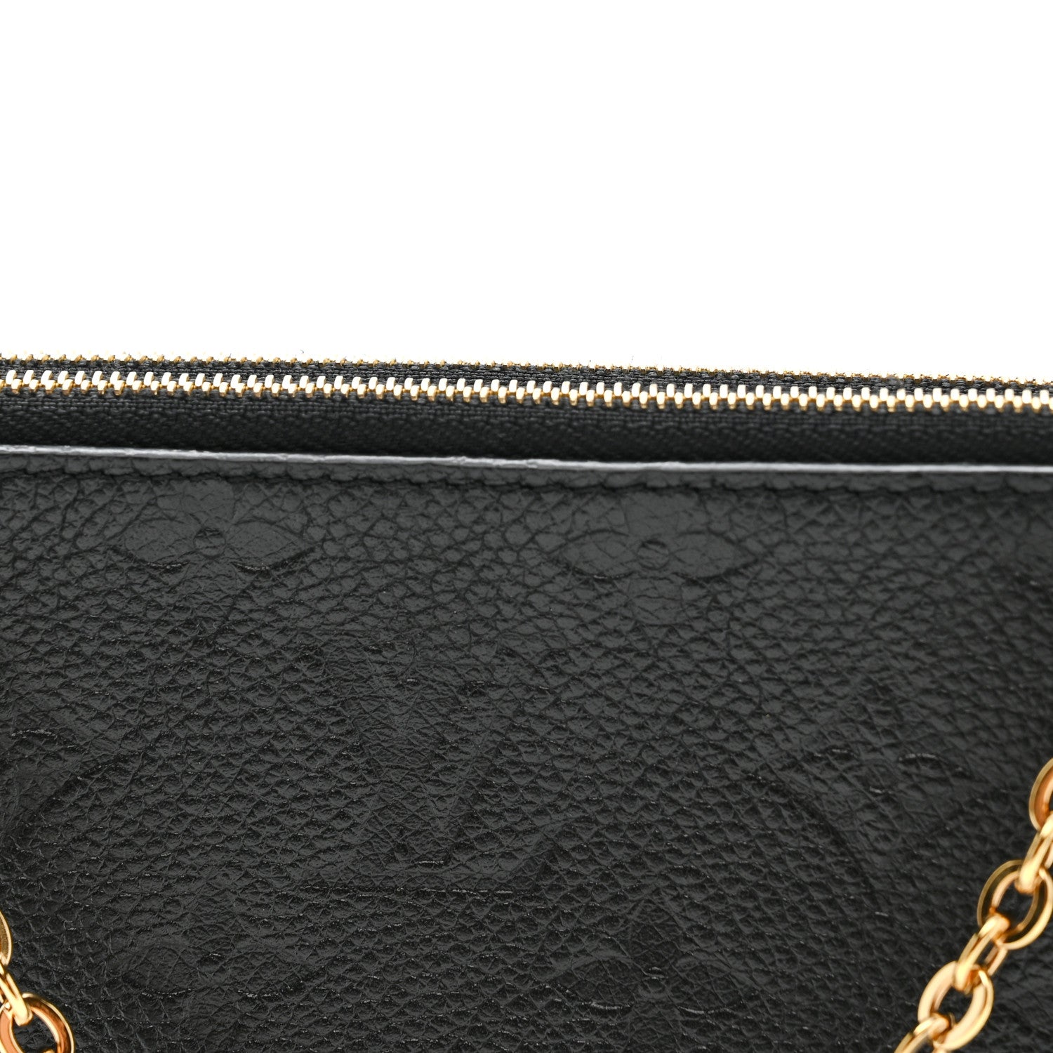 Louis Vuitton Empreinte Double Zip Pochette Black