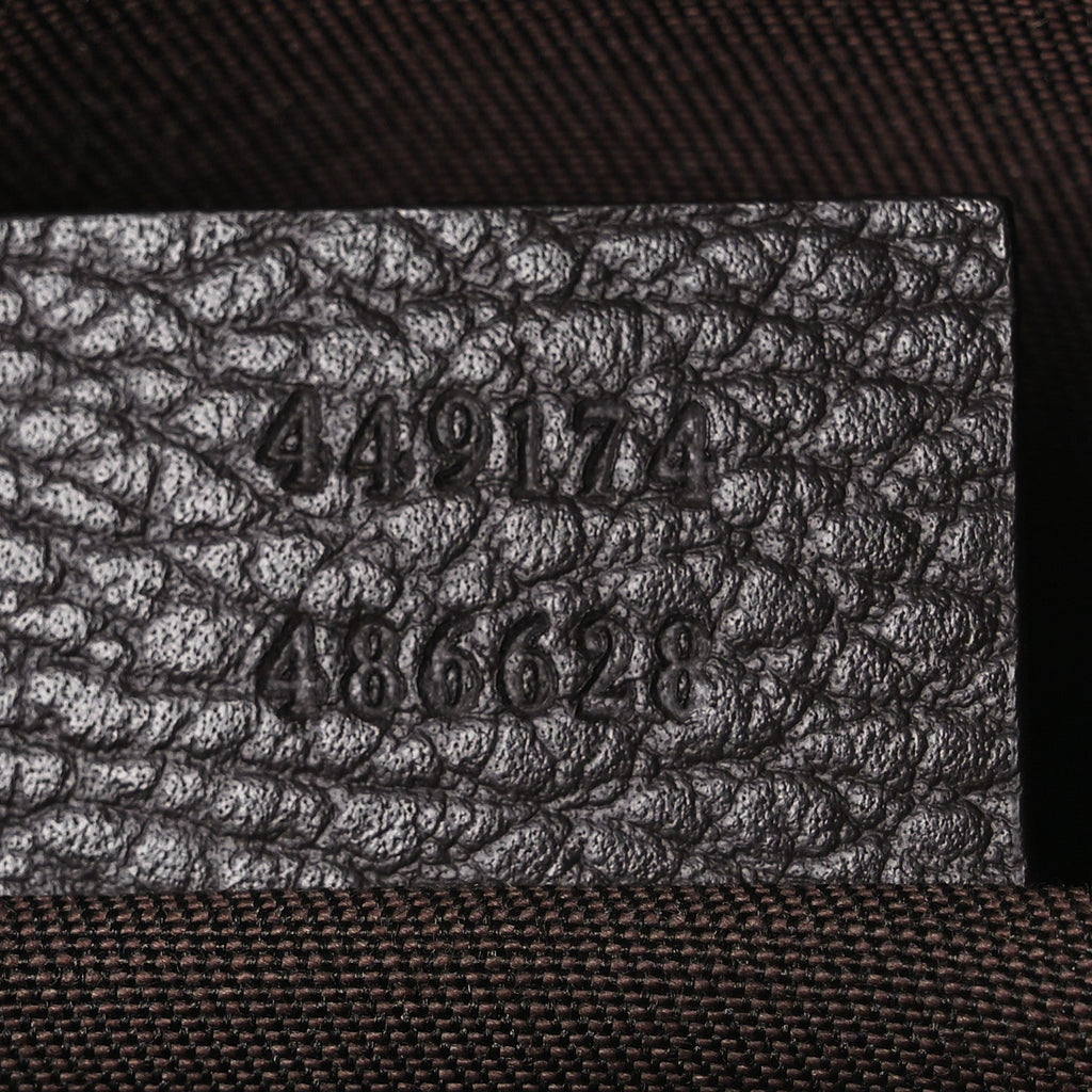 Gucci Monogram Belt Bag Dark Brown