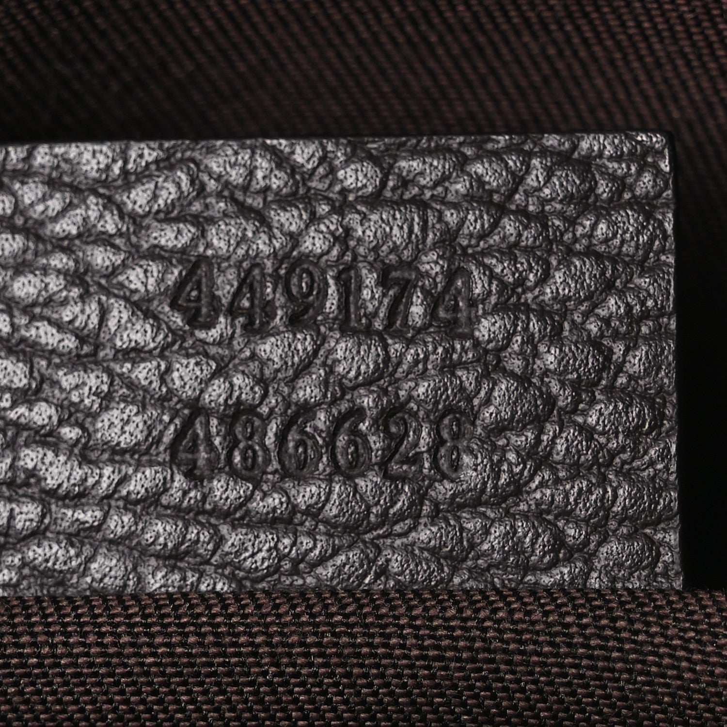 Gucci Monogram Belt Bag Dark Brown