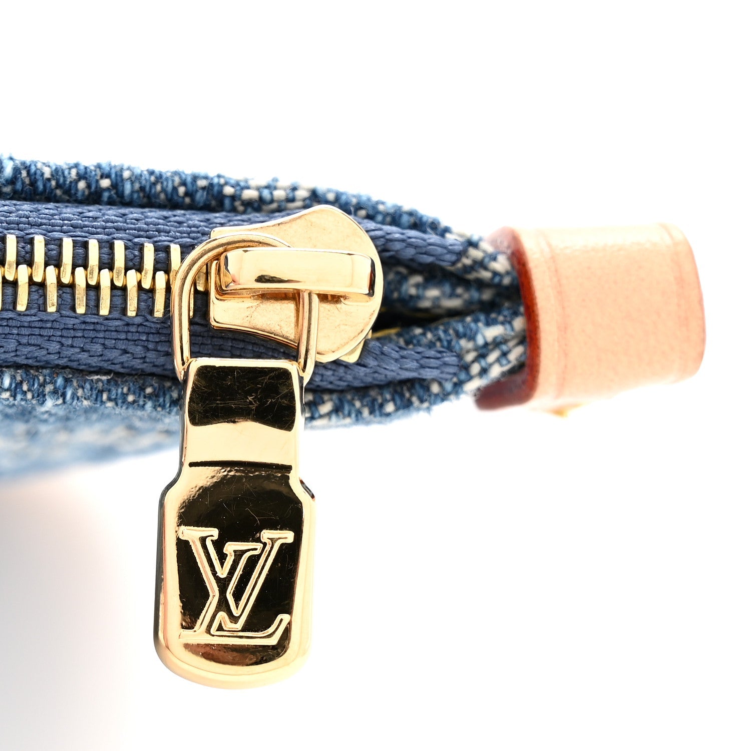 Louis Vuitton Denim Monogram Carryall MM Pochette Blue