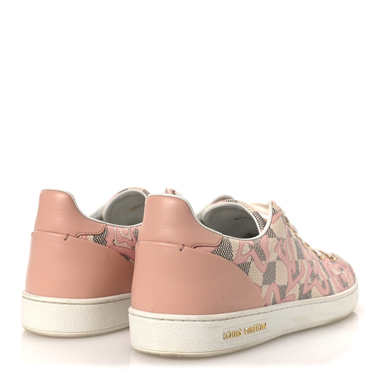 Louis Vuitton Damier Azur Tahitienne Bora Bora Sneakers 40 Rose Ballerine