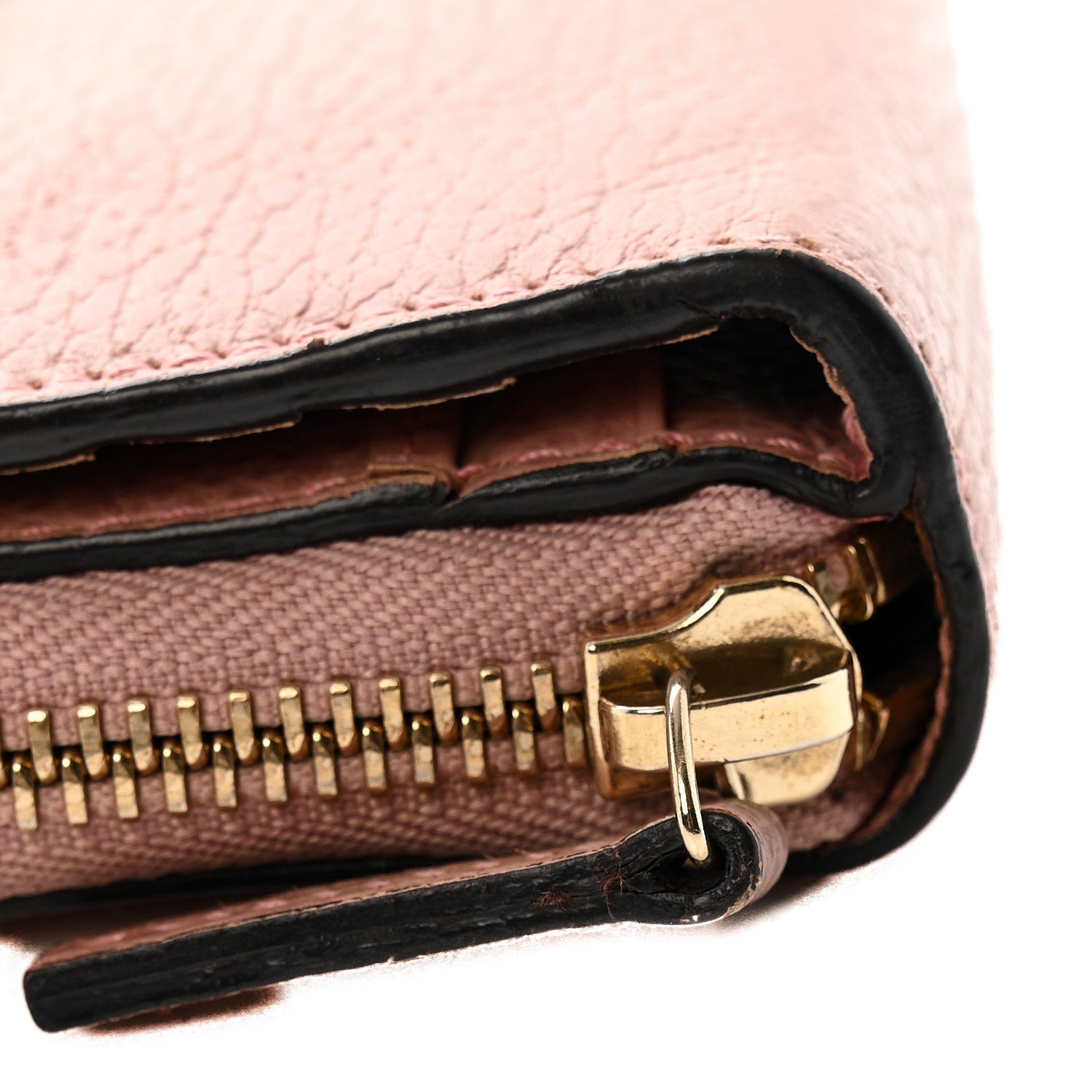 Gucci Dollar Calfskin Interlocking G Continental Wallet Soft Pink
