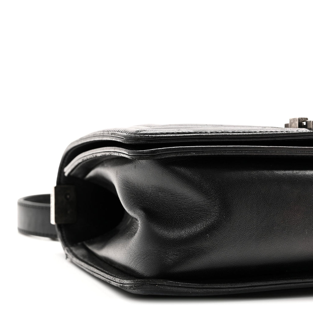 Chanel Lambskin Quilted Medium Boy Flap Black