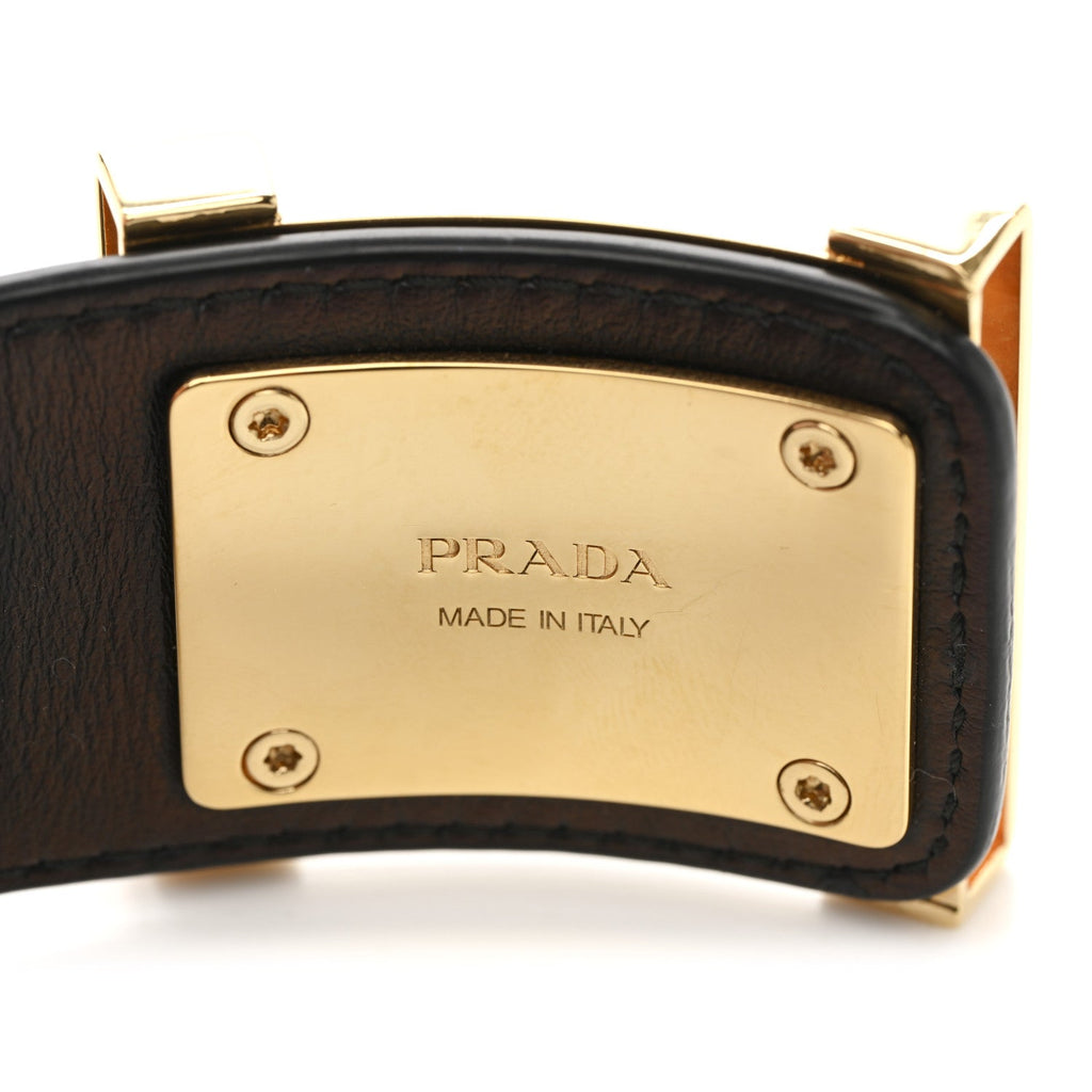 Prada Saffiano Metal Wrist Case M Gold