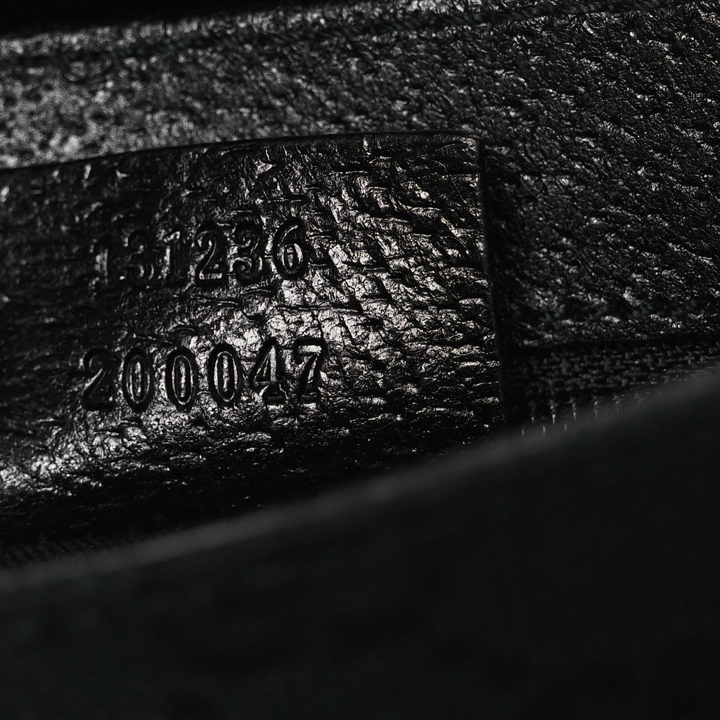 Gucci GG Monogram Web Buckle Belt Bag Black