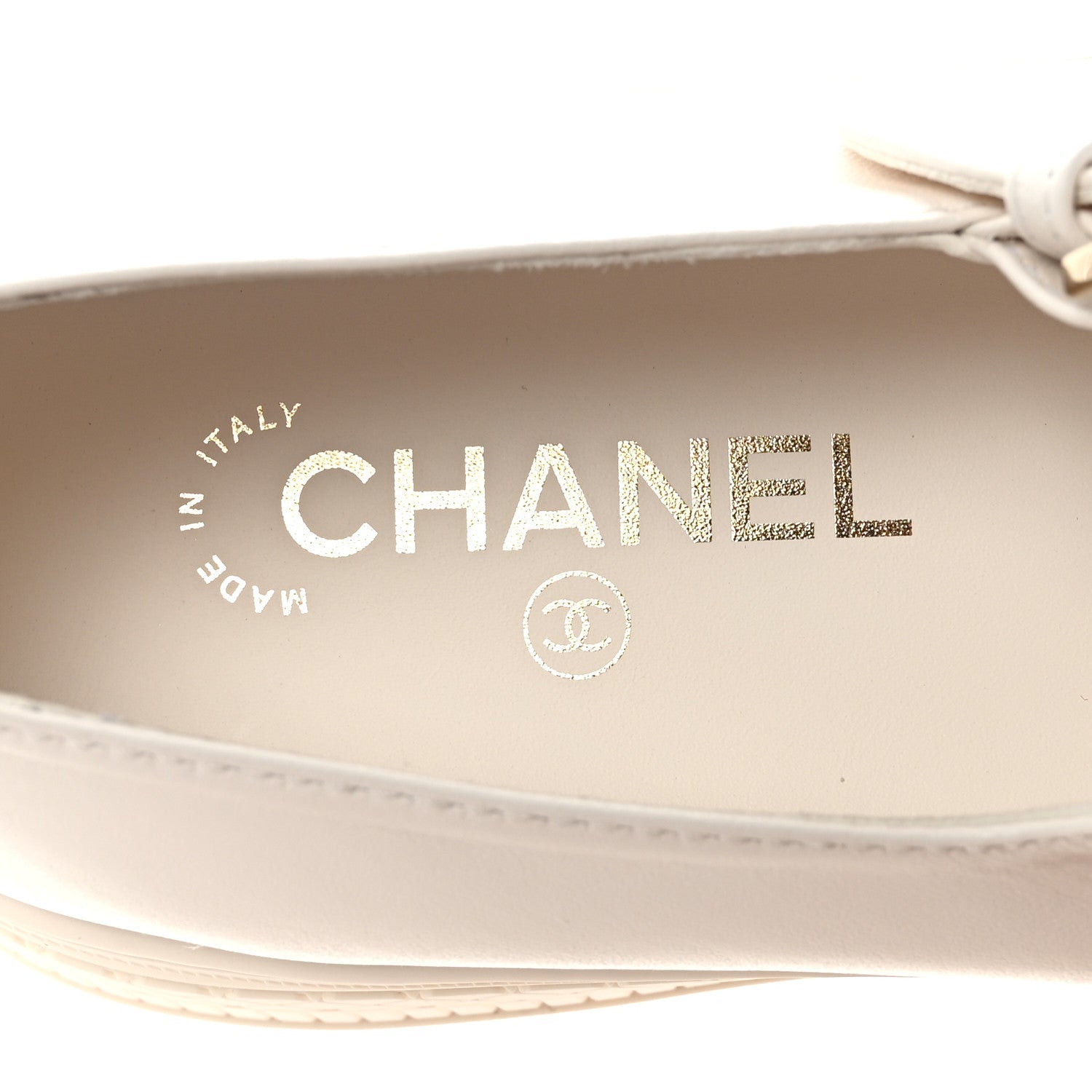 Lambskin Mary Jane Flats 41 White