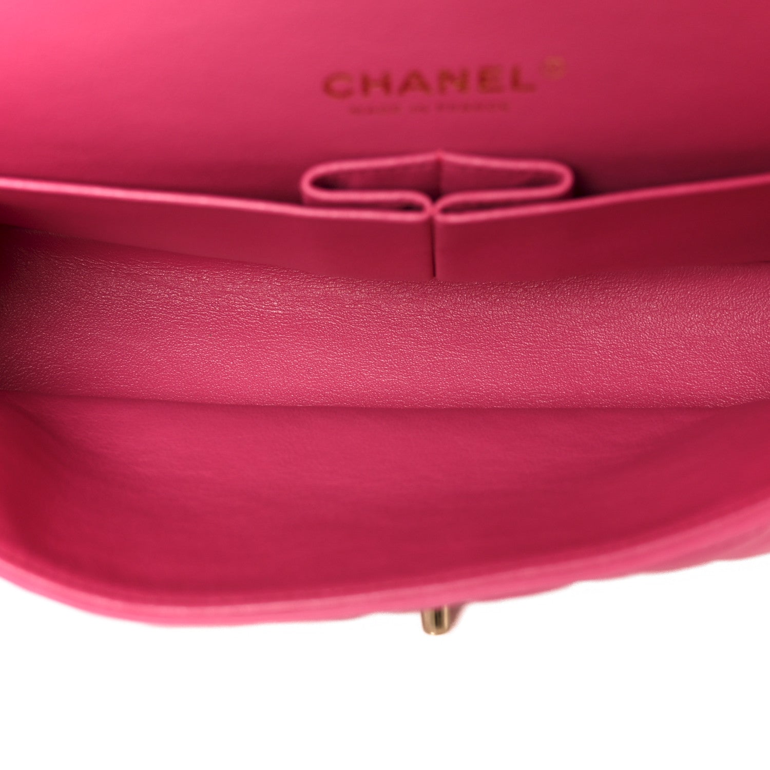 Chanel Lambskin Quilted Medium Double Flap Pink
