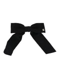 Grosgrain Bow CC Hair Clip Black