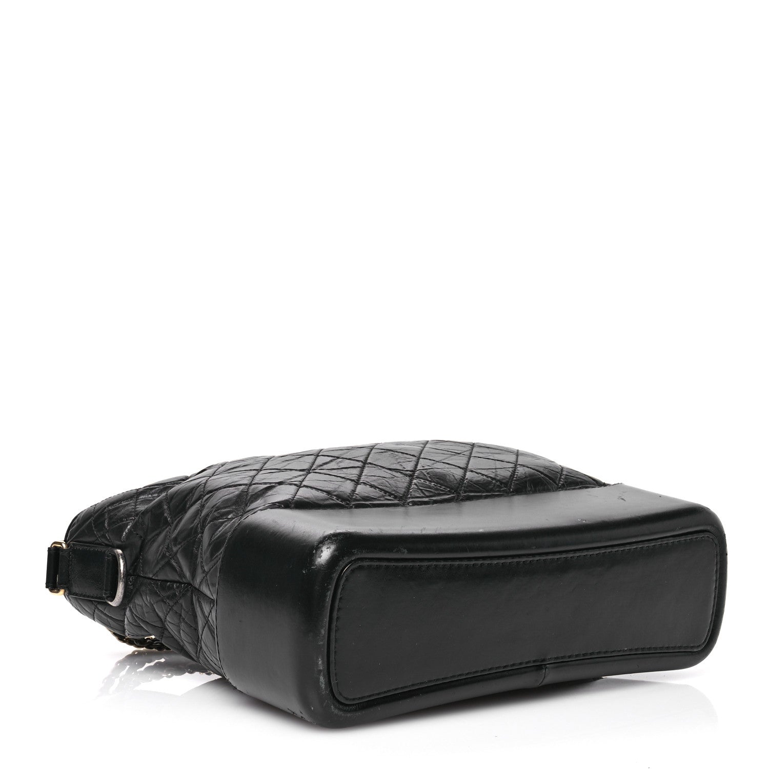 Chanel Aged Calfskin Quilted Large Gabrielle Hobo  Black