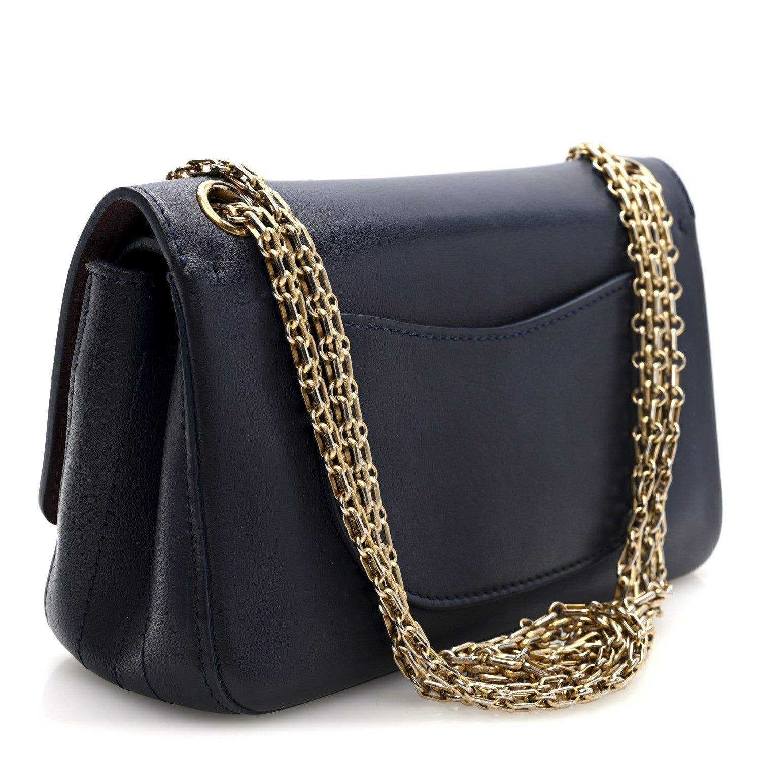 Chanel Calfskin Nude 2.55 Reissue 225 Flap Blue