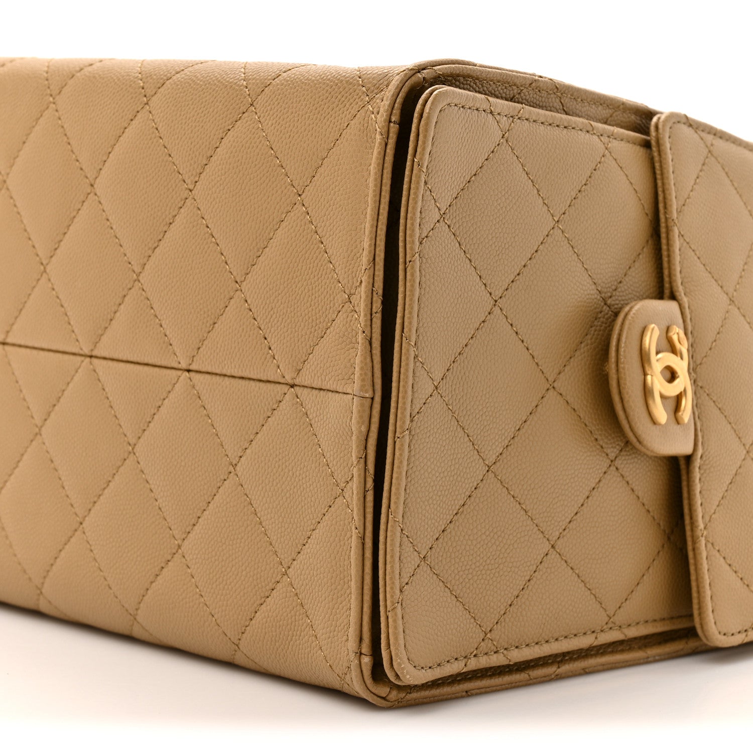 Chanel Caviar Quilted Medium Chanel 25 Handbag Dark Beige
