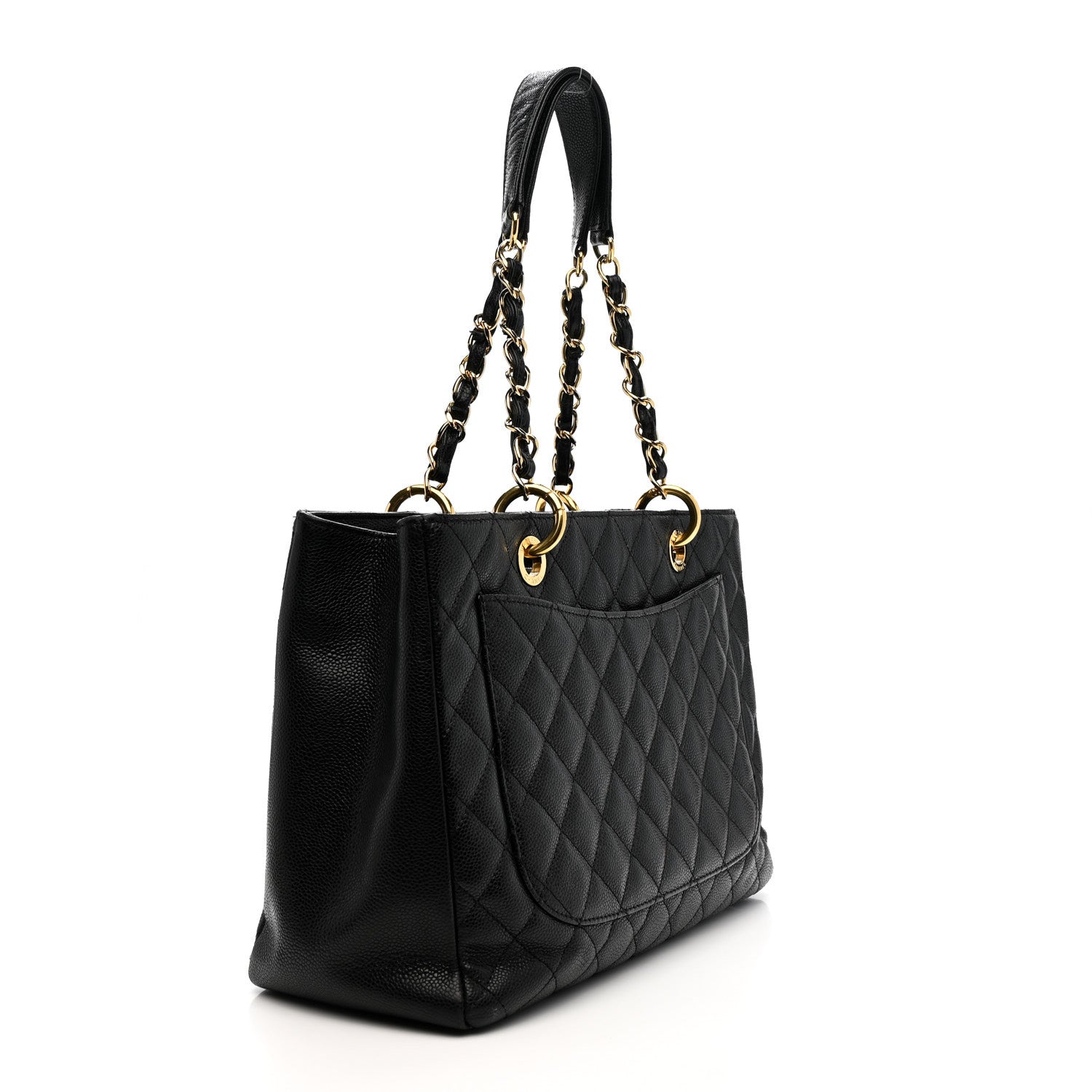 Chanel Caviar Quilted Grand Shopping Tote GST Black