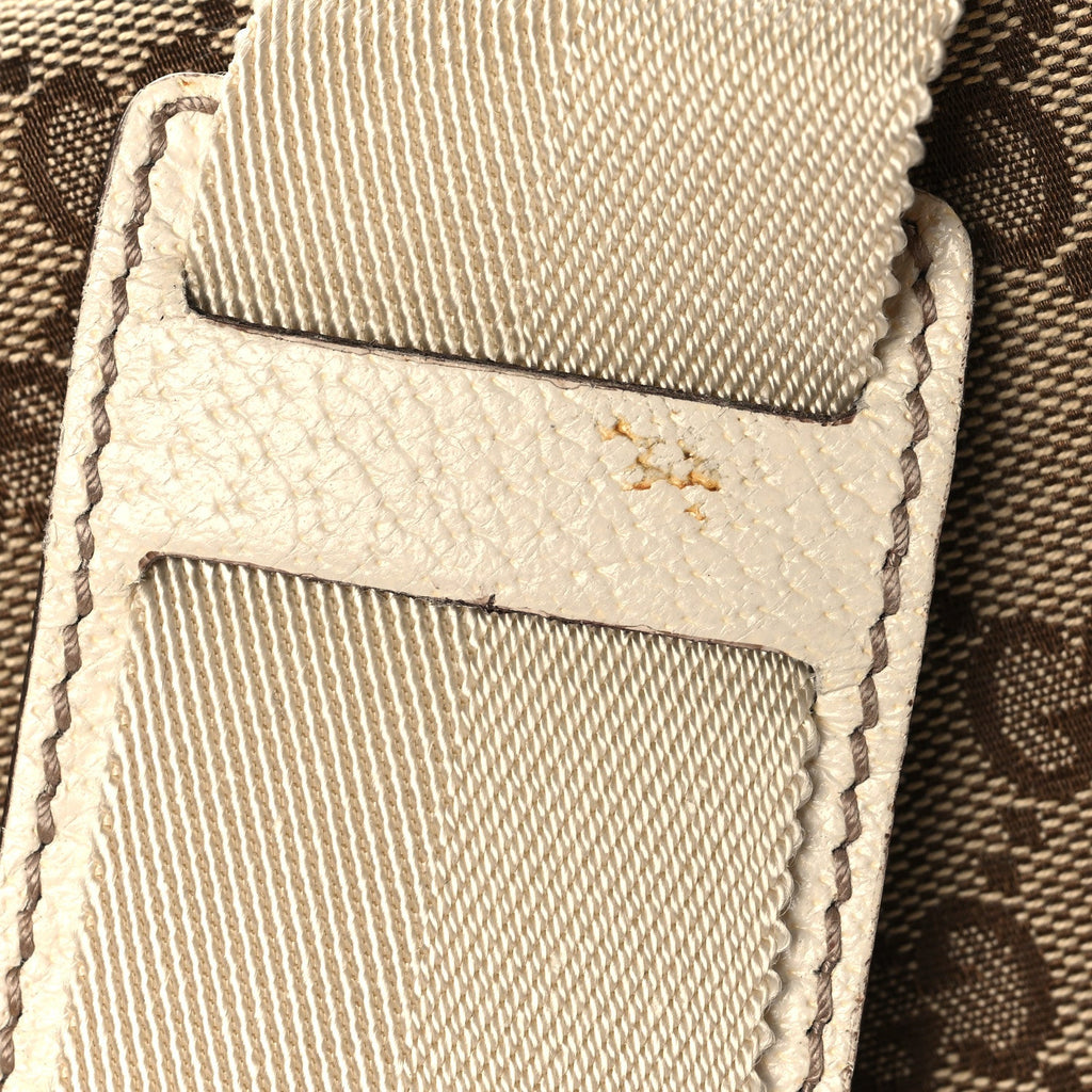 Gucci GG Monogram Medium Flap Messenger Bag Beige