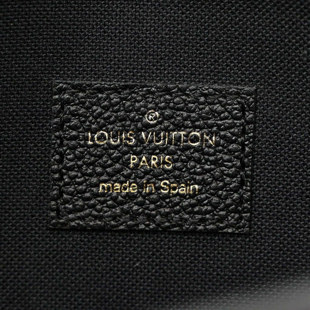 Louis Vuitton Empreinte Pochette Felicie Chain Wallet Black