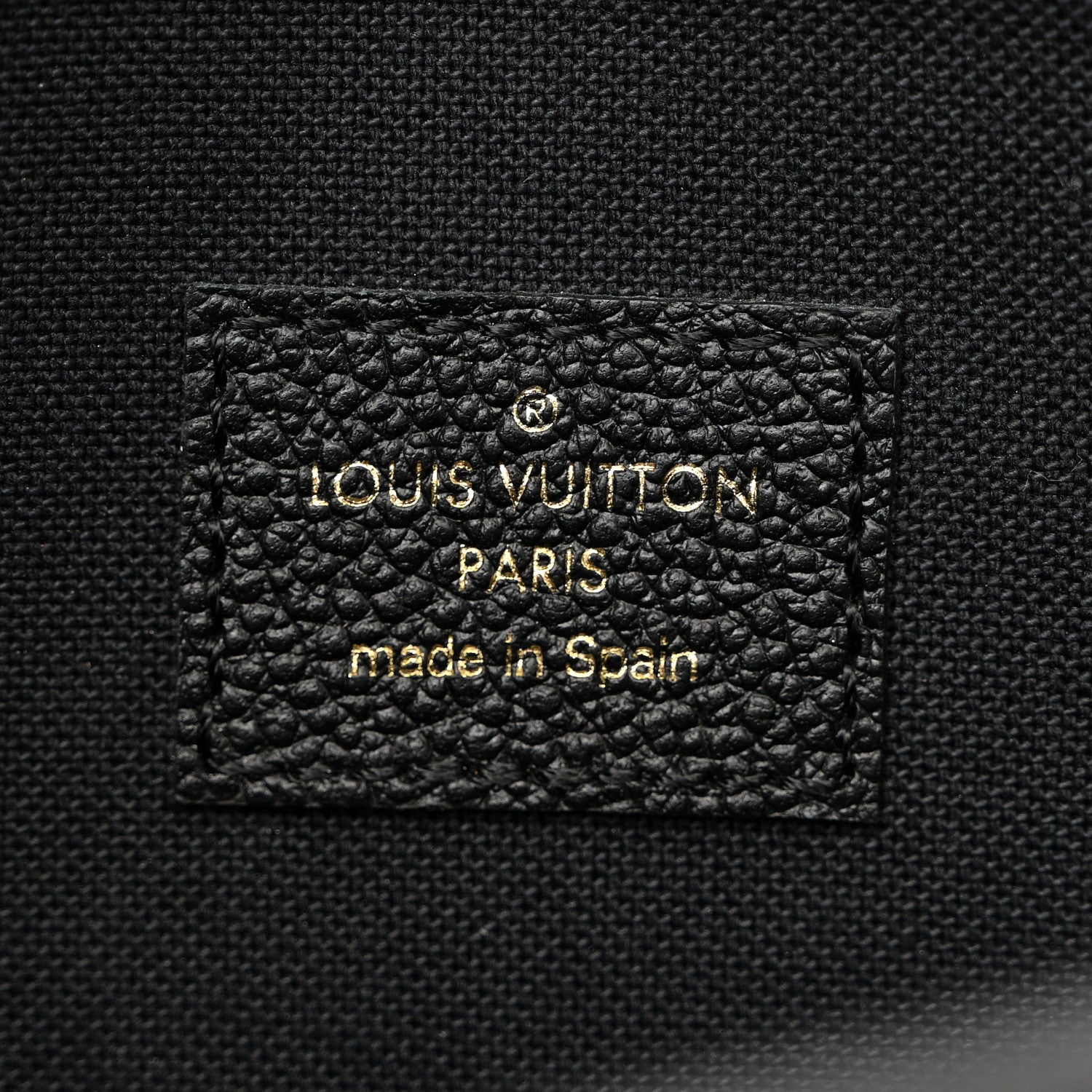 Louis Vuitton Empreinte Pochette Felicie Chain Wallet Black