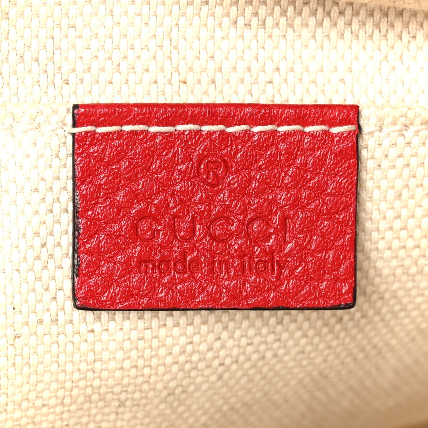 Gucci Pebbled Calfskin Small Soho Disco Bag Vibrant Red