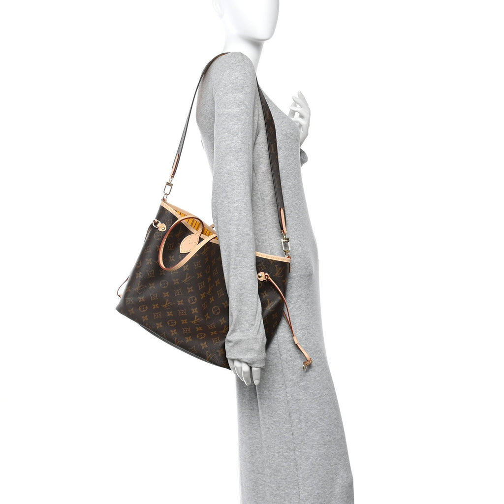 Louis Vuitton Monogram Inside Out Neverfull Bandouliere MM Jaune Safran